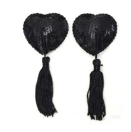 Accesorii autoadezive pentru sâni – nipple covers negre, sexy și elegante, ideale pentru ținute provocatoare