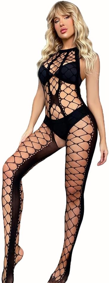 Lenjerie erotică tip bodystocking – piesă senzuală din material elastic, potrivită pentru orice siluetă